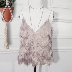 Zara Premium Collection Retro Roaring 20's style Flapper V-neck Cami Top